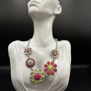 Lia Sophia Multi-Colored Florette Necklace